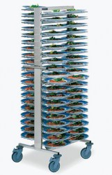 CARRO DE EMPLATAR 80-120 PLATOS INOXIDABLE